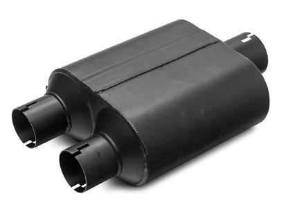 C&L Dual Exhaust System with Polished Tips; Side/Rear Exit (21-25 2.7L EcoBoost F-150 w/o Factory Dual Exhaust)