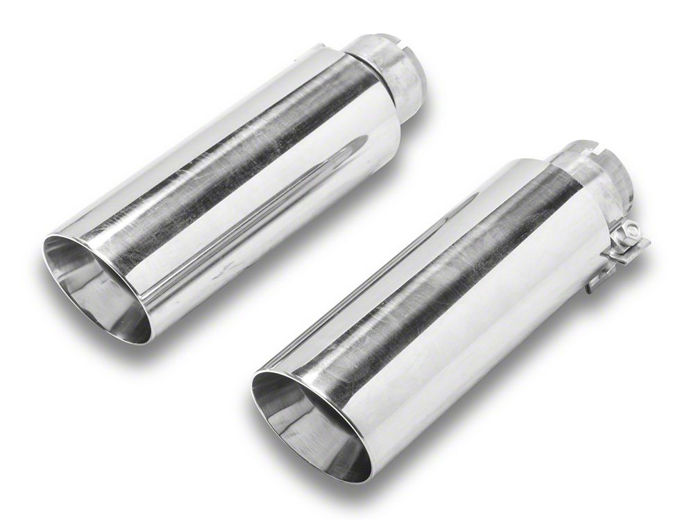 C&L Dual Exhaust System with Polished Tips; Side/Rear Exit (04-08 4.6L F-150)