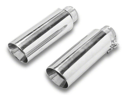 C&L Dual Exhaust System with Polished Tips; Side/Rear Exit (04-08 4.6L F-150)
