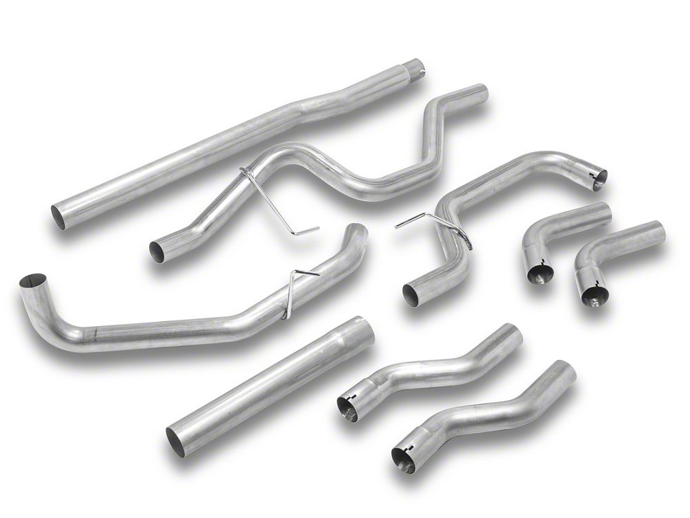 C&L Dual Exhaust System with Polished Tips; Side/Rear Exit (04-08 4.6L F-150)