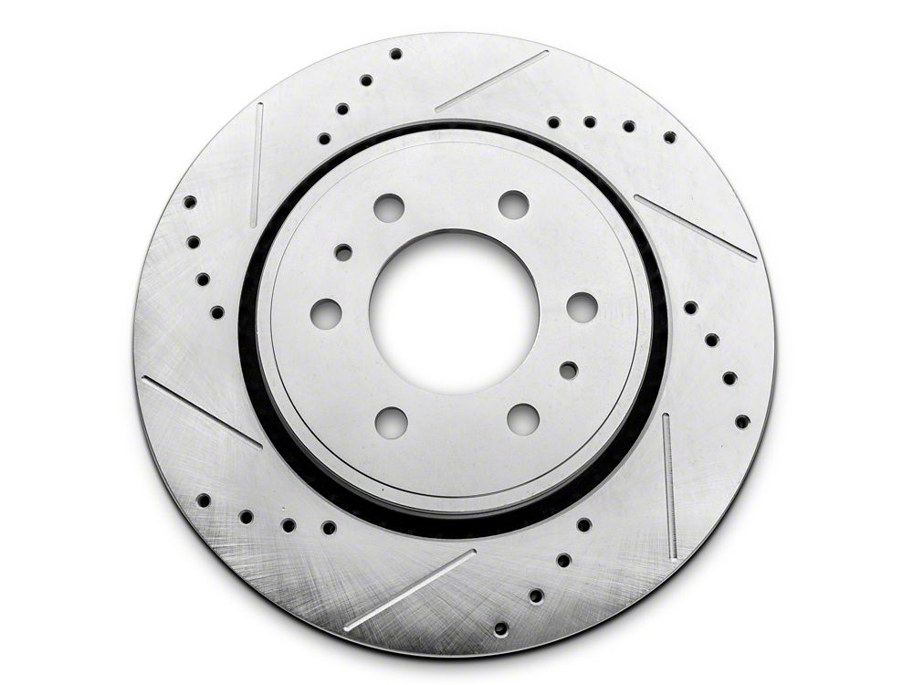 C&L Super Sport HD Cross Drilled and Slotted 6-Lug Rotors; Front and Rear (12-14 F-150; 15-17 F-150 w/ Manual Parking Brake)