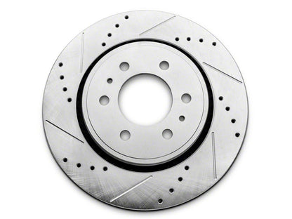 C&L Super Sport HD Cross Drilled and Slotted 6-Lug Rotors; Front and Rear (12-14 F-150; 15-17 F-150 w/ Manual Parking Brake)