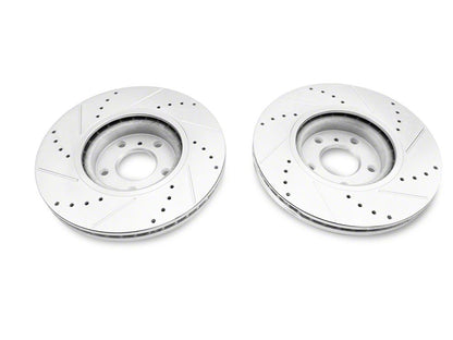 C&L Super Sport Cross-Drilled and Slotted 5-Lug Rotors; Front Pair (05-15 Tacoma)