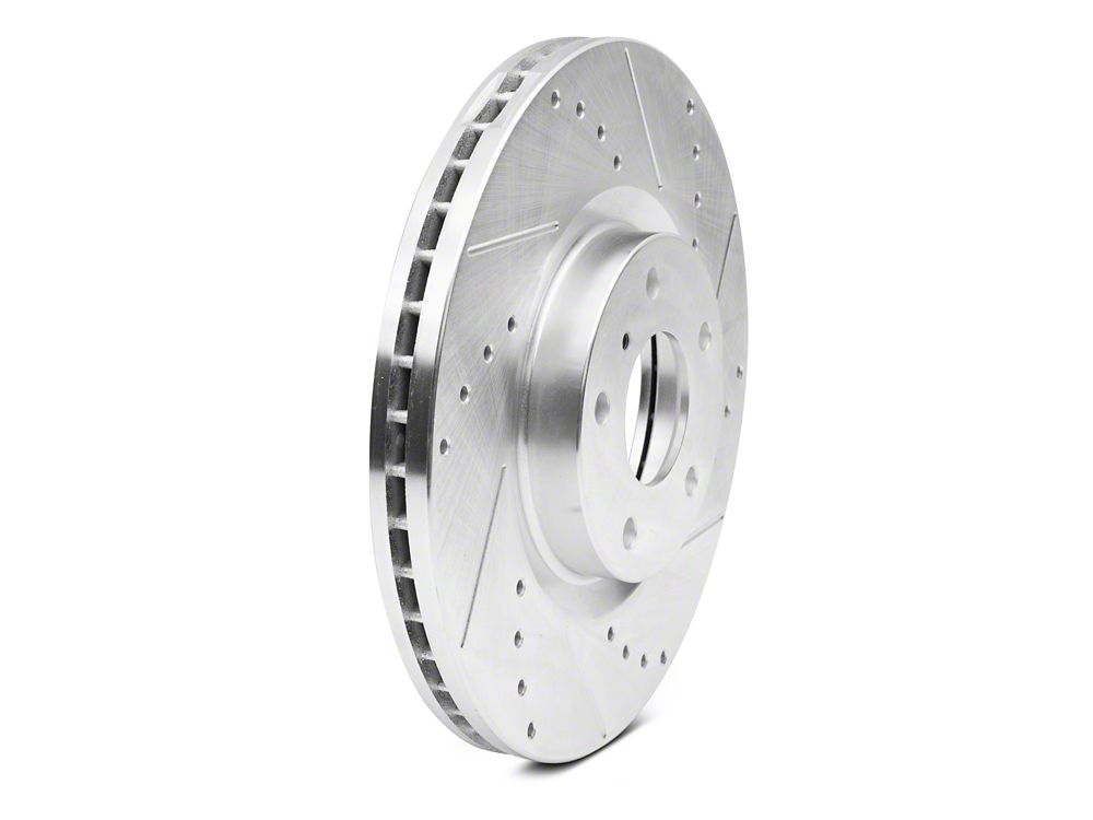 C&L Super Sport Cross-Drilled and Slotted 5-Lug Rotors; Front Pair (05-15 Tacoma)