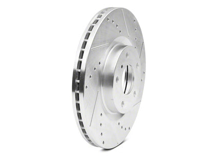 C&L Super Sport Cross-Drilled and Slotted 5-Lug Rotors; Front Pair (05-15 Tacoma)