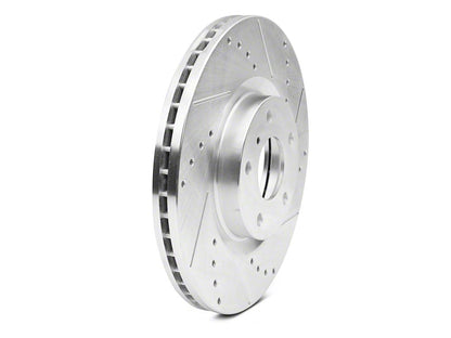 C&L Super Sport Cross-Drilled and Slotted 5-Lug Rotors; Front Pair (05-15 Tacoma)