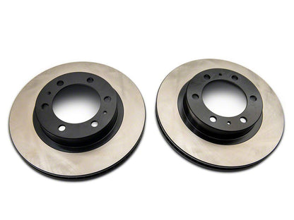 C&L OE Replacement Black Coated 6-Lug Rotors; Front Pair (05-23 Tacoma)