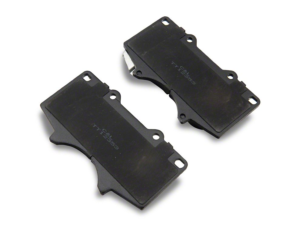 C&L OE Replacement Black Coated 6-Lug Brake Rotor and Pad Kit; Front (05-23 Tacoma)