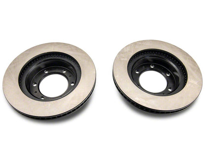 C&L OE Replacement Black Coated 6-Lug Brake Rotor and Pad Kit; Front (05-23 Tacoma)