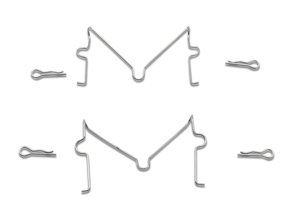 C&L OE Replacement Black Coated 6-Lug Brake Rotor and Pad Kit; Front (05-23 Tacoma)