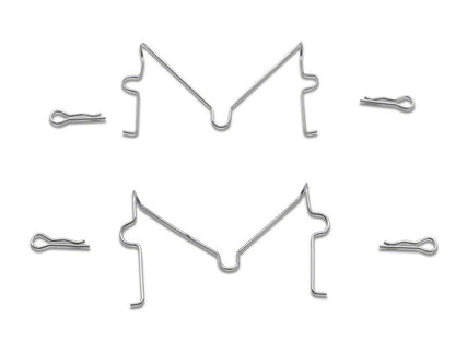 C&L OE Replacement Black Coated 6-Lug Brake Rotor and Pad Kit; Front (05-23 Tacoma)