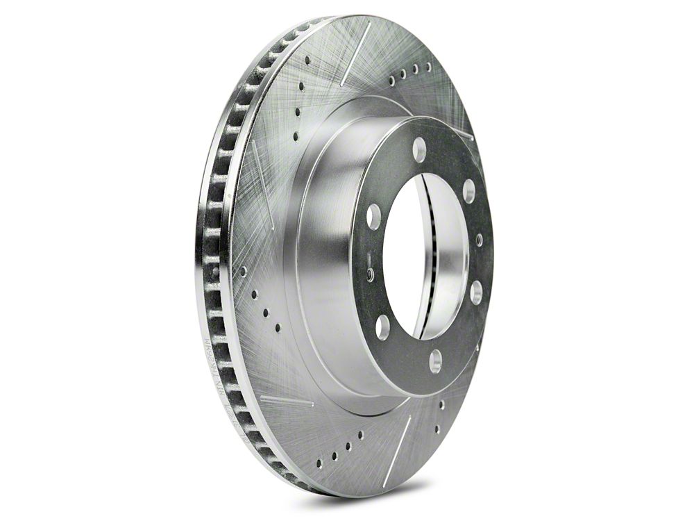 C&L Super Sport Cross-Drilled and Slotted 6-Lug Rotors; Front Pair (05-23 Tacoma)