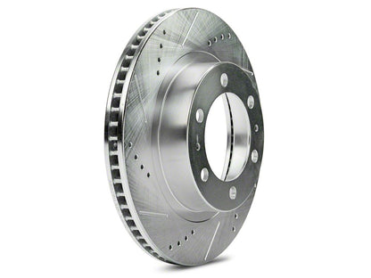 C&L Super Sport Cross-Drilled and Slotted 6-Lug Rotors; Front Pair (05-23 Tacoma)