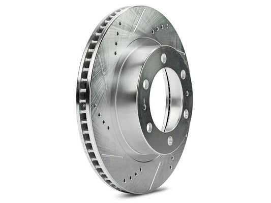 C&L Super Sport Cross-Drilled and Slotted 6-Lug Rotors; Front Pair (05-23 Tacoma)