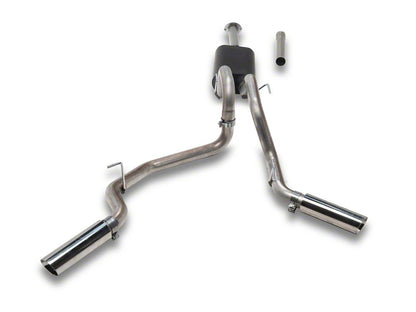 C&L Dual Exhaust System with Polished Tips; Side Exit (16-23 3.5L Tacoma)