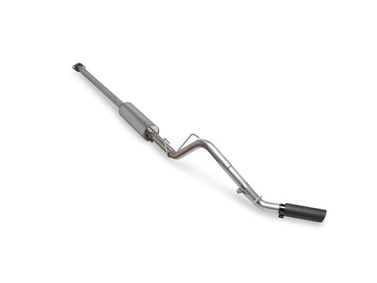 C&L Single Exhaust System with Black Tip; Side Exit (05-15 4.0L Tacoma)