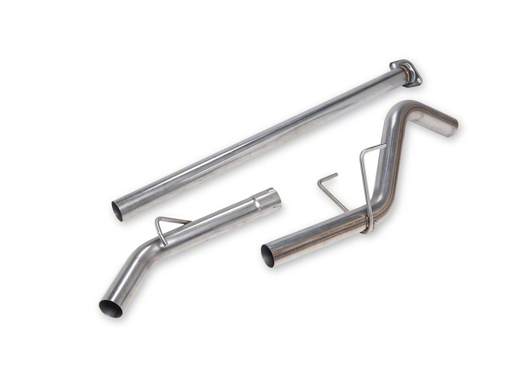 C&L Single Exhaust System with Black Tip; Side Exit (05-15 4.0L Tacoma)