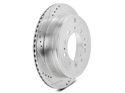 C&L Super Sport HD Cross-Drilled and Slotted 5-Lug Rotors; Rear Pair (07-21 Tundra)