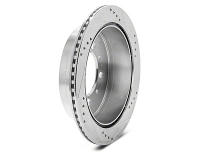 C&L Super Sport HD Cross-Drilled and Slotted 5-Lug Rotors; Rear Pair (07-21 Tundra)