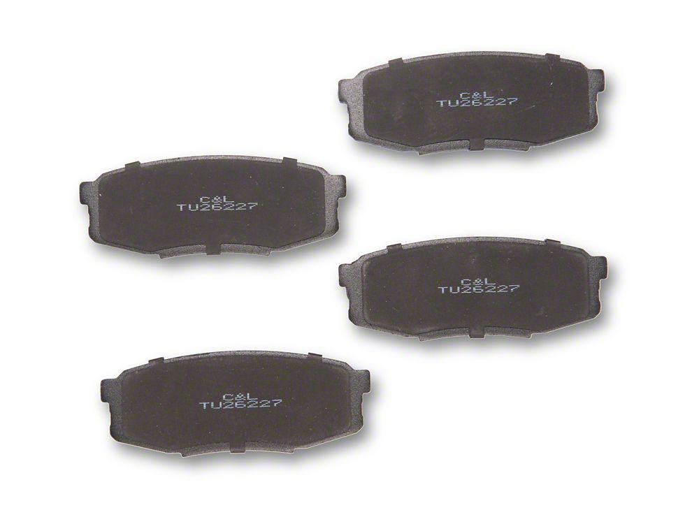 C&L Super Sport HD Ceramic Brake Pads; Rear Pair (07-21 Tundra)