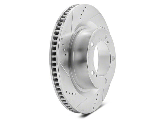 C&L Super Sport HD Cross-Drilled and Slotted 5-Lug Rotors; Front Pair (07-21 Tundra)