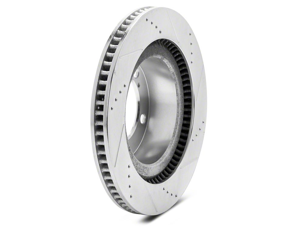 C&L Super Sport HD Cross-Drilled and Slotted 5-Lug Rotors; Front Pair (07-21 Tundra)