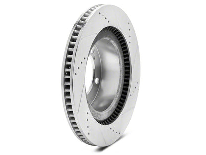 C&L Super Sport HD Cross-Drilled and Slotted 5-Lug Rotors; Front Pair (07-21 Tundra)