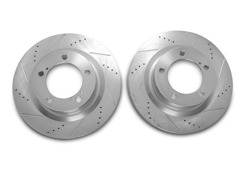 C&L Super Sport HD Cross-Drilled and Slotted 5-Lug Rotors; Front Pair (07-21 Tundra)