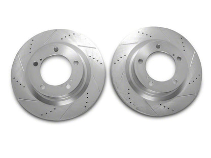 C&L Super Sport HD Cross-Drilled and Slotted 5-Lug Rotors; Front Pair (07-21 Tundra)