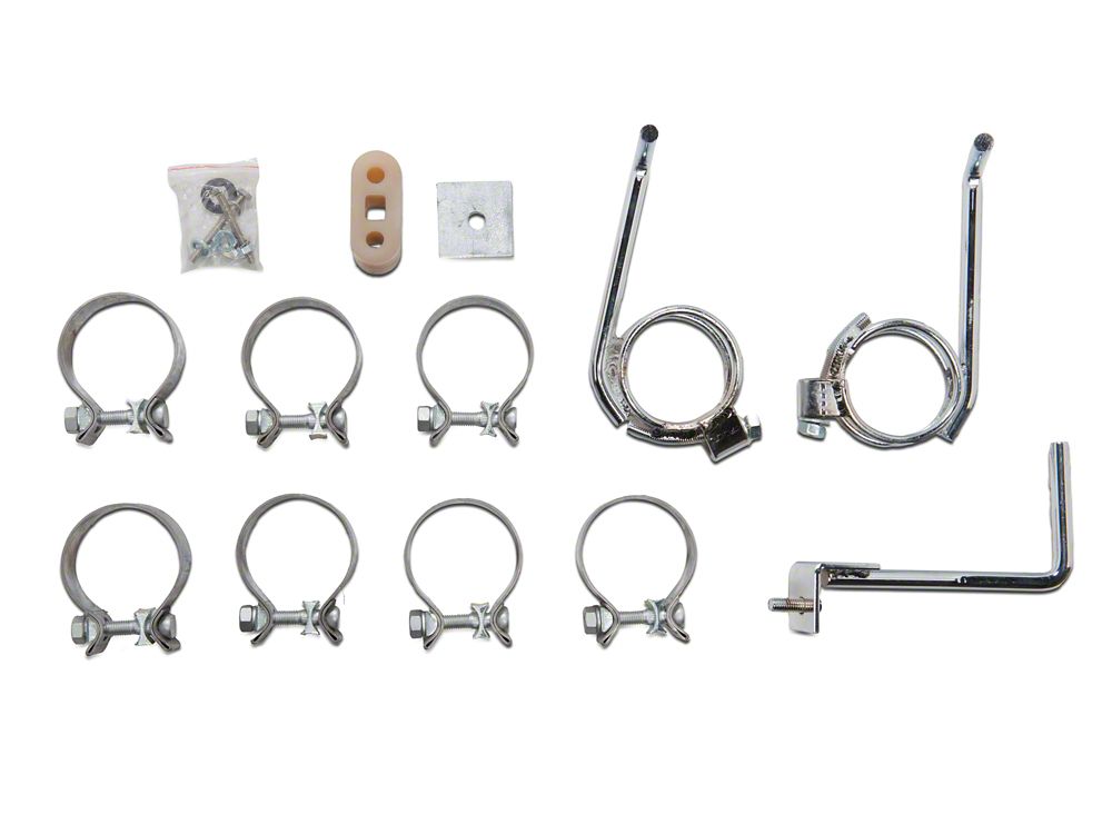 C&L Dual Exhaust System with Polished Tips; Side Exit (10-19 4.6L Tundra)